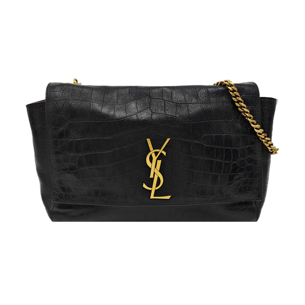 Calfskin Shoulder Bag Black