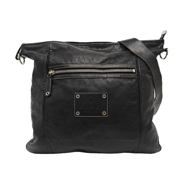 Monogram Calfskin Tote Bag Black