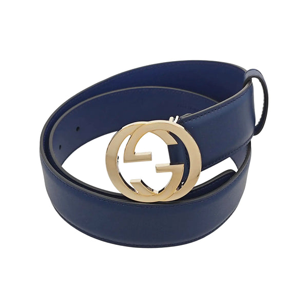 Leather Belt Blue