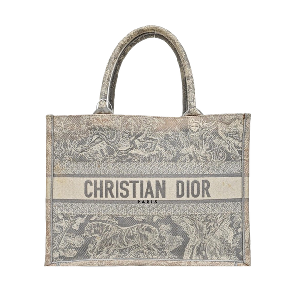 Bolso Tote Mediano Lona Gris