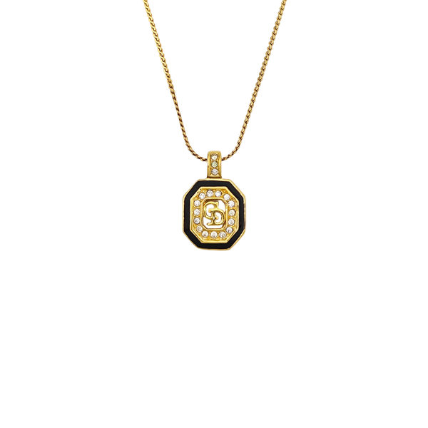 Petit CD Metal Gold Necklace