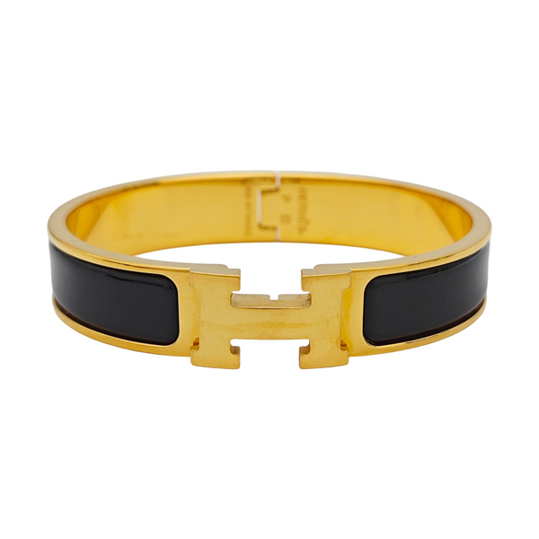 Clic H Metal Gold Bangle