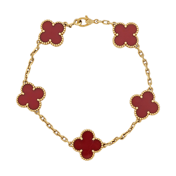 Vintage Alhambra 18k Gold Bracelet