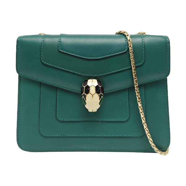 SERPENTI FOREVER Small Calfskin Green
