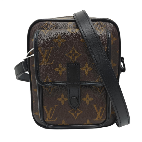 CHRISTOPHER Monogram Coated Canvas Brown