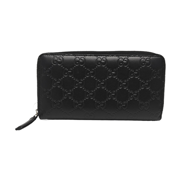 Signature Monogram Calfskin Black Wallet