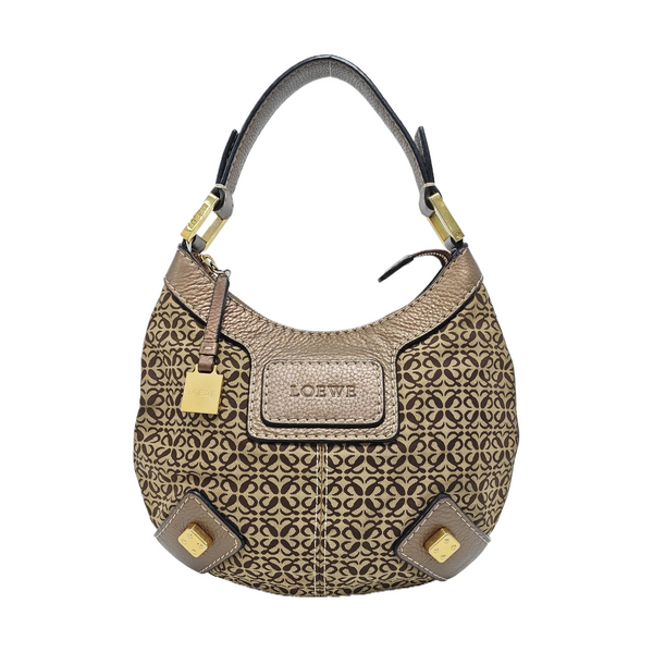 Monogram Canvas Top Handle Bag Beige