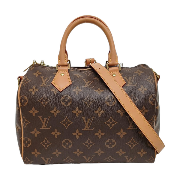 SPEEDY 25 Monogram Coated Canvas Brown