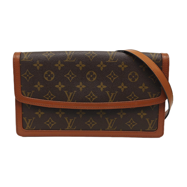 DAME GM Monogram Coated Canvas Brown