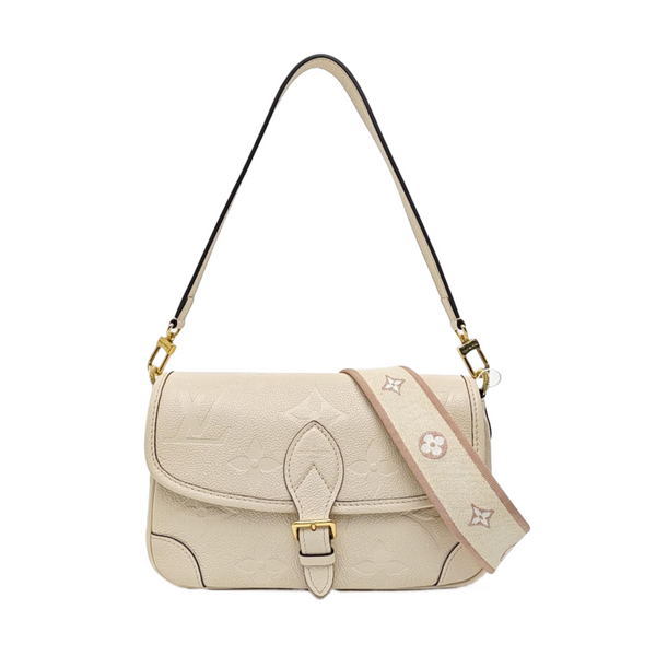 DIANE Monogram Calfskin Beige