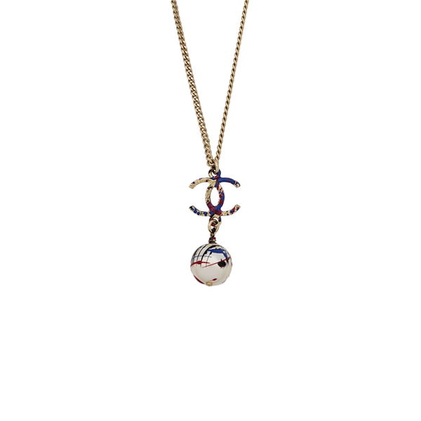 Faux Pearl Gold Necklace
