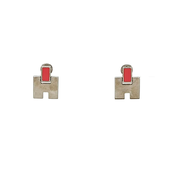 Eileen Metal Silver Stud Earrings