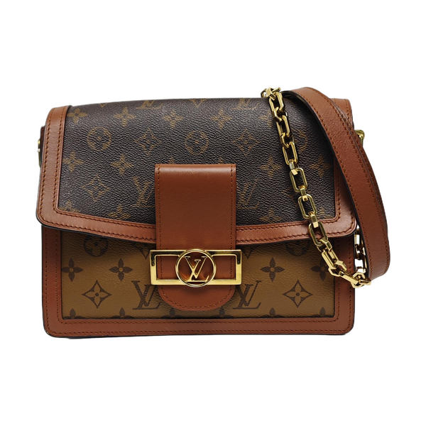 DAUPHINE MM Monogram Coated Canvas Brown
