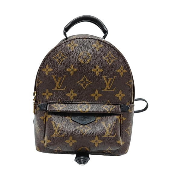 PALM SPRINGS Mini Monogram Coated Canvas Brown