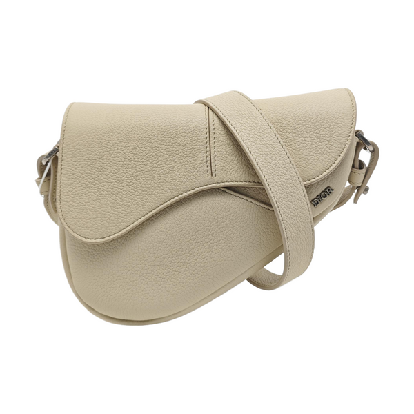 Saddle Mini Calfskin Beige