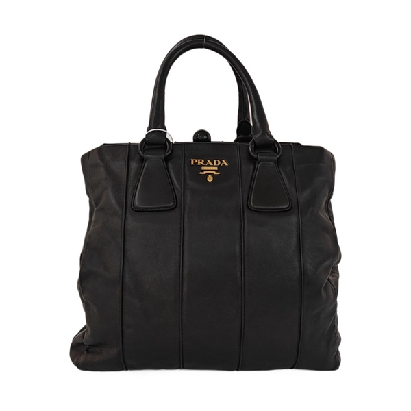 Lambskin Tote Bag Black