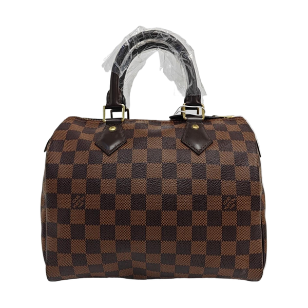 SPEEDY 25 Damier Ebene Coated Canvas Brown
