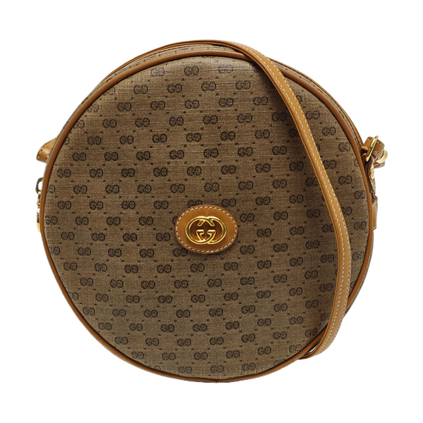 Monogram Coated Canvas Shoulder Bag Brown