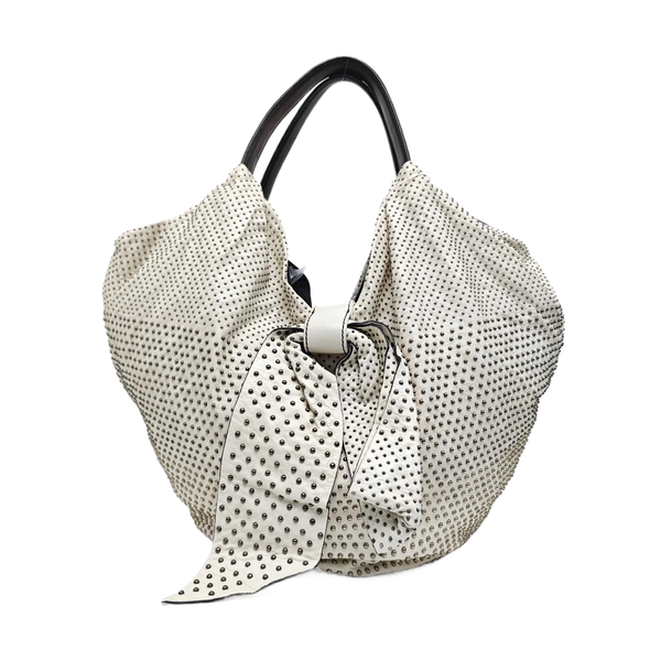 Calfskin Top Handle Bag White