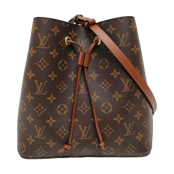 NÉONOÉ MM Monogram Coated Canvas Brown