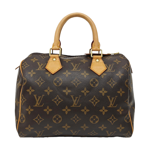 SPEEDY 25 Monogram Coated Canvas Brown