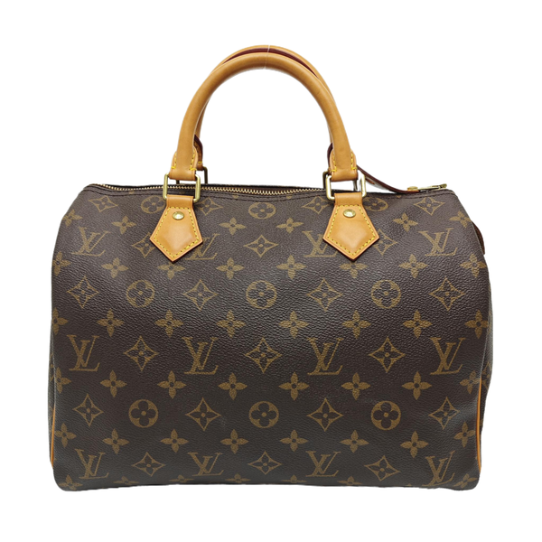 SPEEDY 30 Monogram Coated Canvas Brown