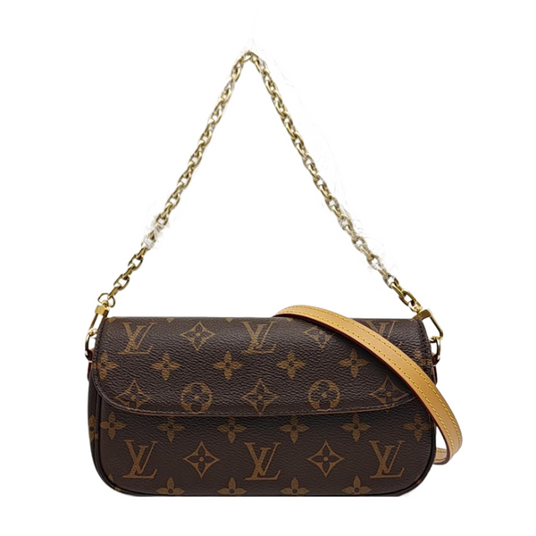 IVY Monogram Coated Canvas Brown