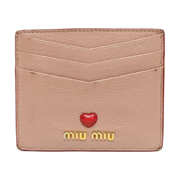 Love Lambskin Pink Card Holder
