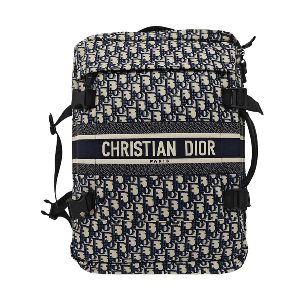 Diortravel Mini Oblique Fabric Blue