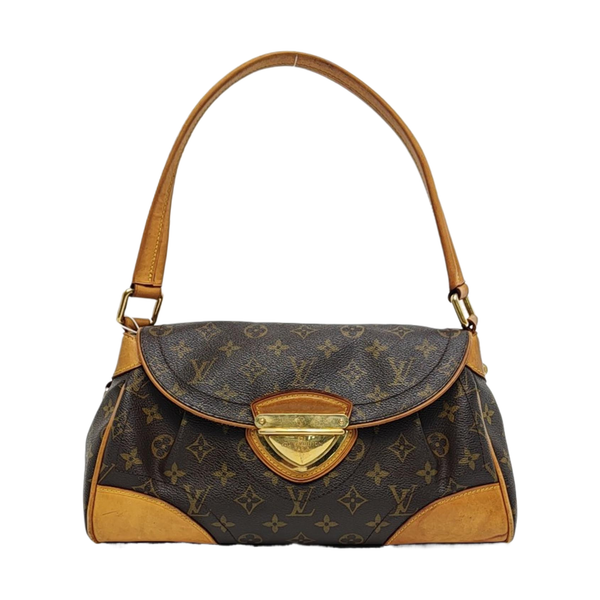BEVERLY MM Monogram Coated Canvas Brown