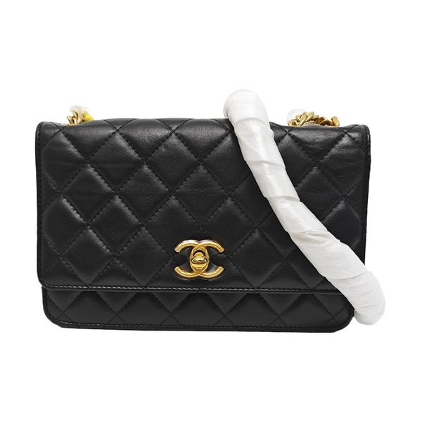 TRENDY CC Quilted Lambskin Black