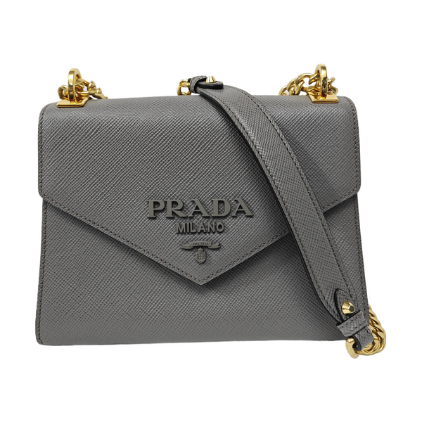 Monochrome Saffiano Calfskin Gray