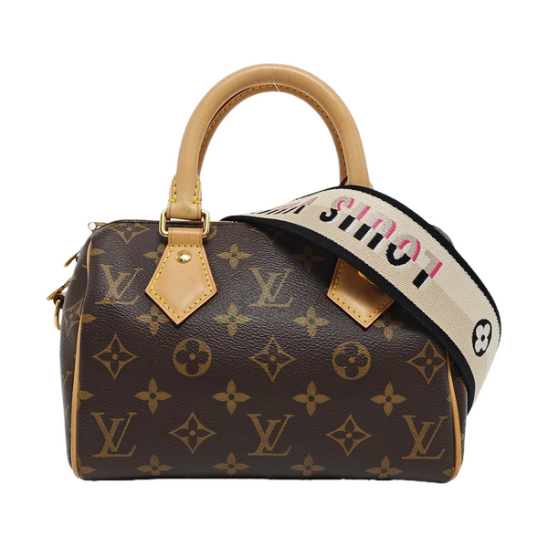 SPEEDY 20 Monogram Coated Canvas Brown
