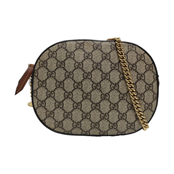 Monogram Coated Canvas Shoulder Bag Beige