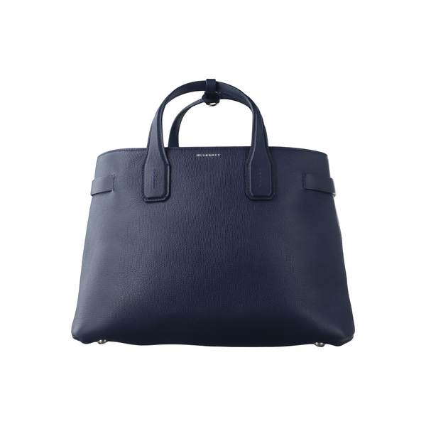 The Banner Medium Calfskin Blue