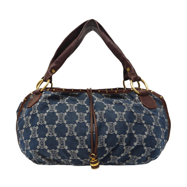 Canvas Top Handle Bag Blue