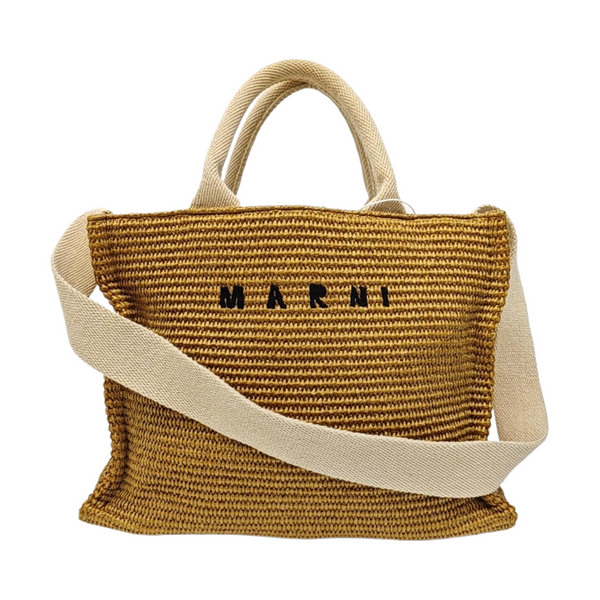 Straw Tote Bag Brown