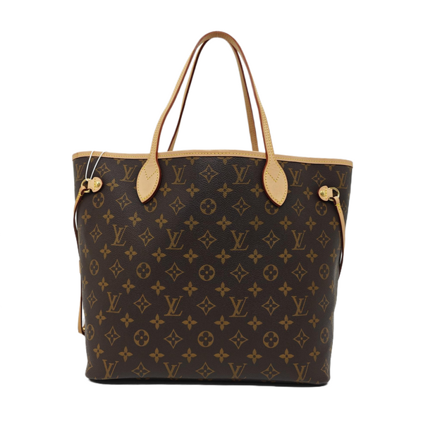 NEVERFULL MM Monogram Coated Canvas Brown