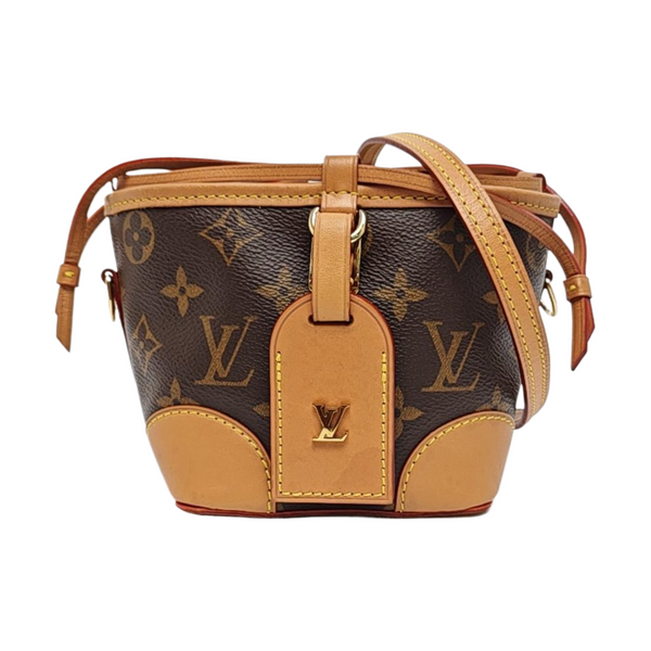 NOÉ Mini Monogram Coated Canvas Brown