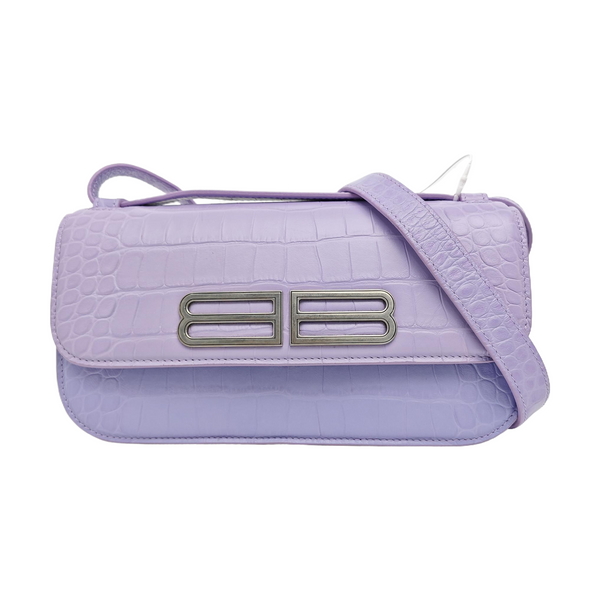 Calfskin Shoulder Bag Purple