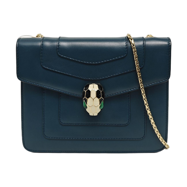 SERPENTI FOREVER Small Quilted Calfskin Green