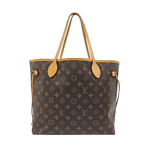 NEVERFULL MM Monogram Coated Canvas Brown