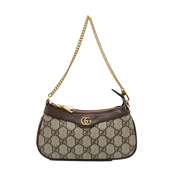 Ophidia Mini Monogram Coated Canvas Beige