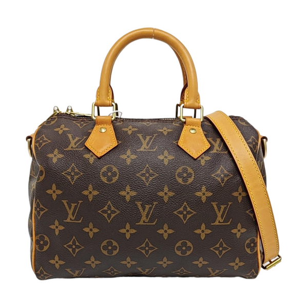 SPEEDY 25 Monogram Coated Canvas Brown