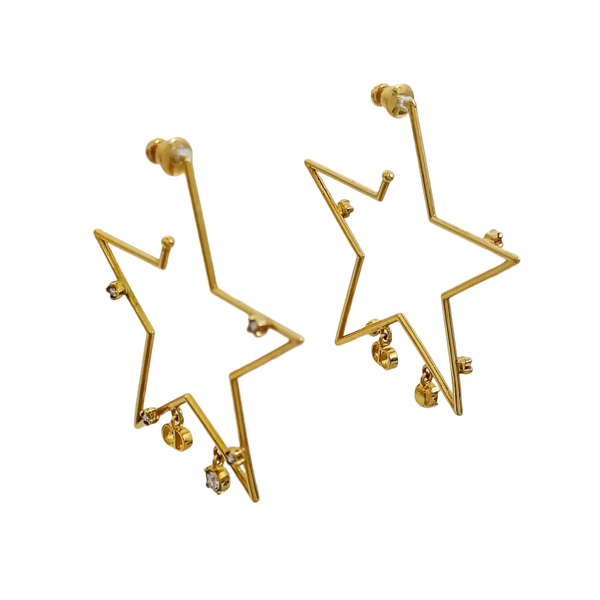 Metal Gold Earrings