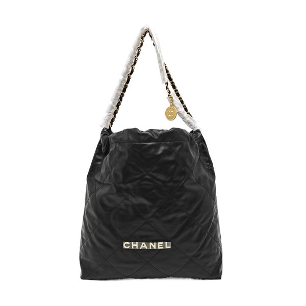 CHANEL 22 Medium Quilted Calfskin Black