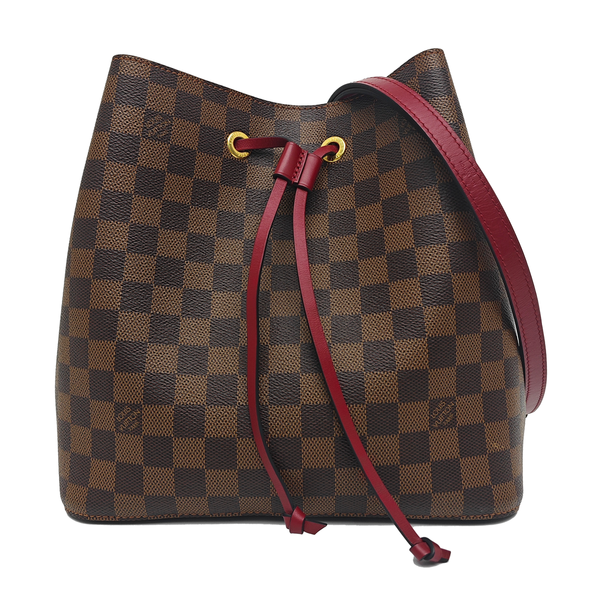 NÉONOÉ MM Damier Ebene Coated Canvas Brown