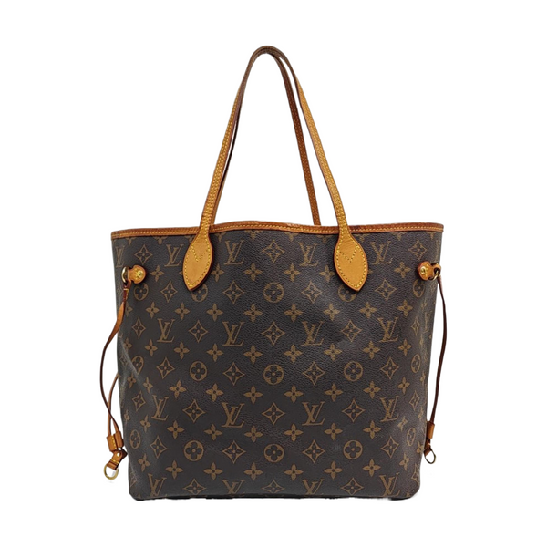 NEVERFULL MM Monogram Coated Canvas Brown
