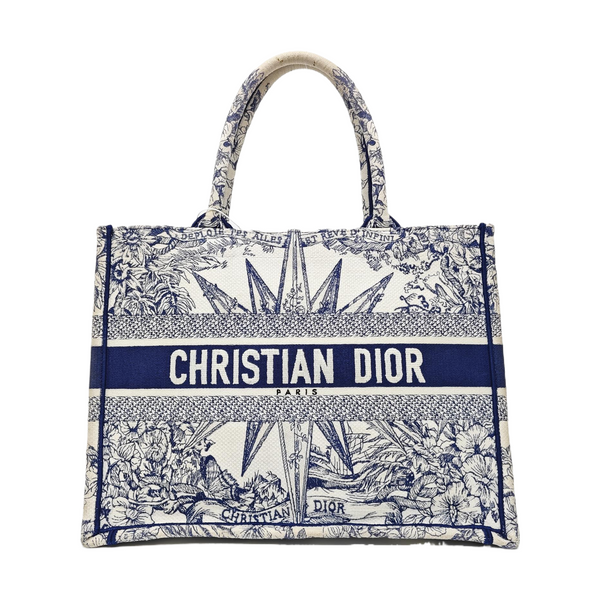 Book Tote Medium Canvas Blue