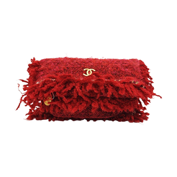 Fabric Clutch Red